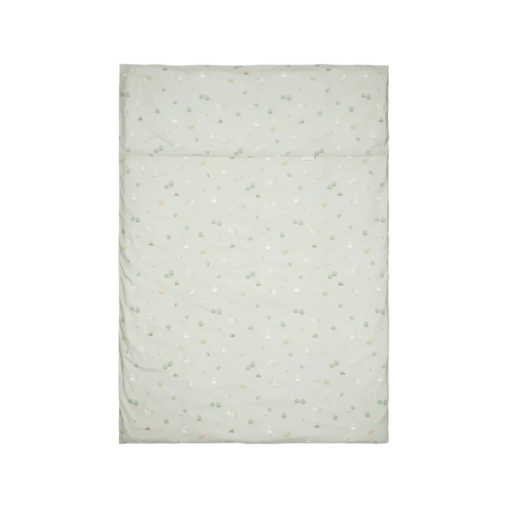 LITTLE DUTCH Dekbedovertrek ledikant - groen - Little Fram