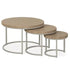 HUGO Set 3 salontafels - misty oak/ stonegrey
