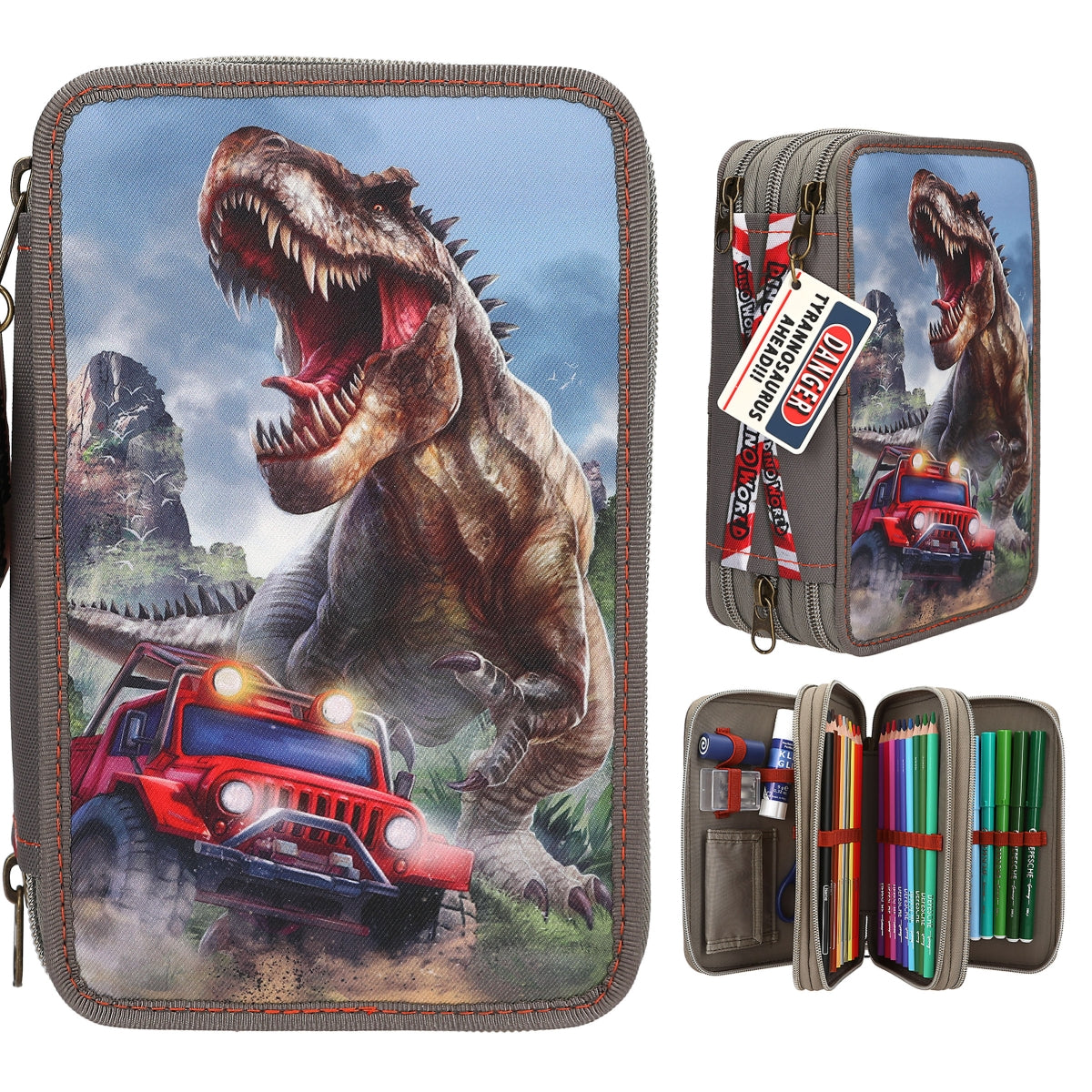 DINO WORLD 3-vaks etui new world