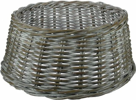Kerstboomhuls - 60x26cm - rotan wit