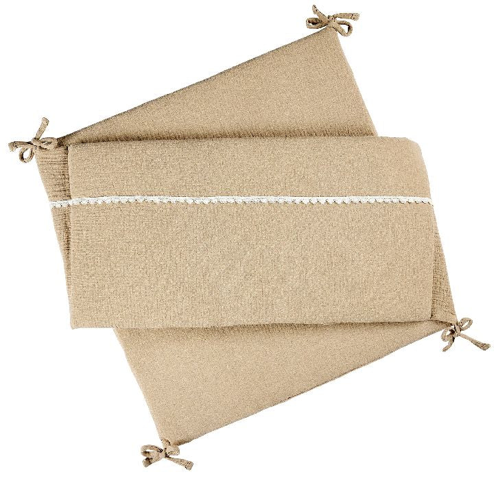 NATTOU Fanfan tetra bedbumper swaddle - zand