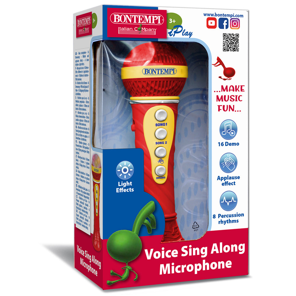 BONTEMPI Karaoke microfoon met licht effecten