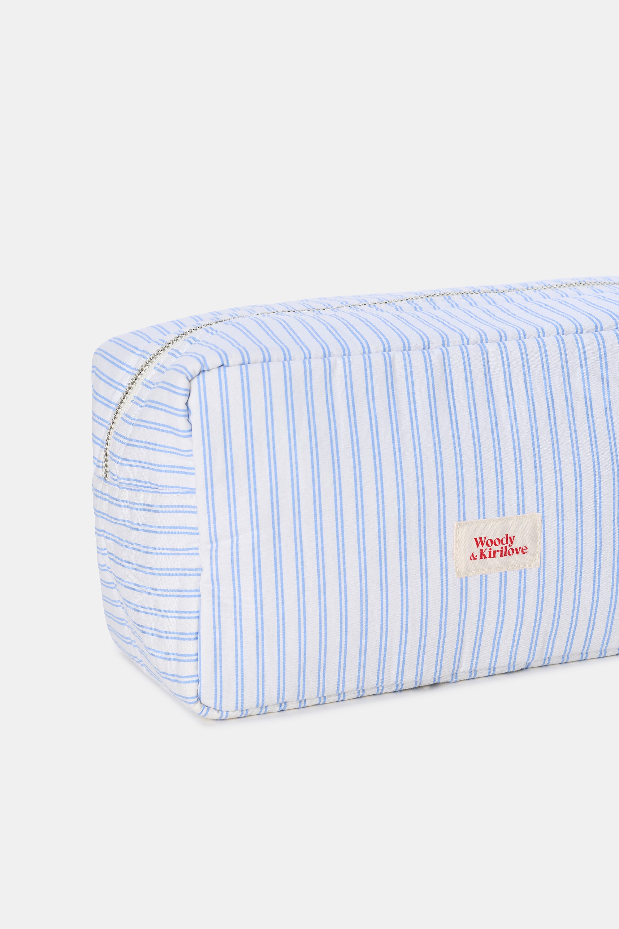 WOODY Kirilove toilettas - blauw gestreept