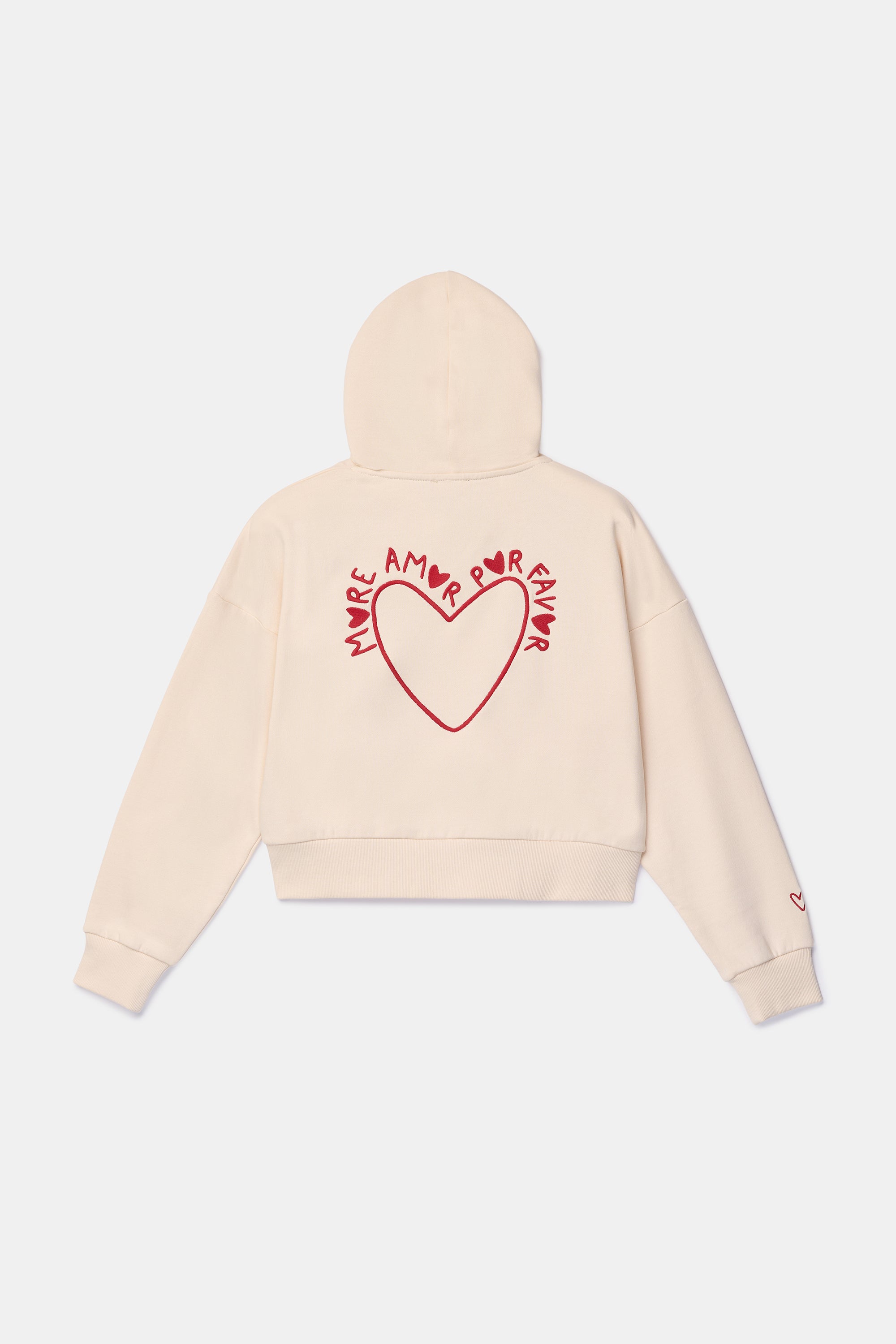 WOODY Kirilove meisjes sweater hoodie - gebroken wit - 16j.