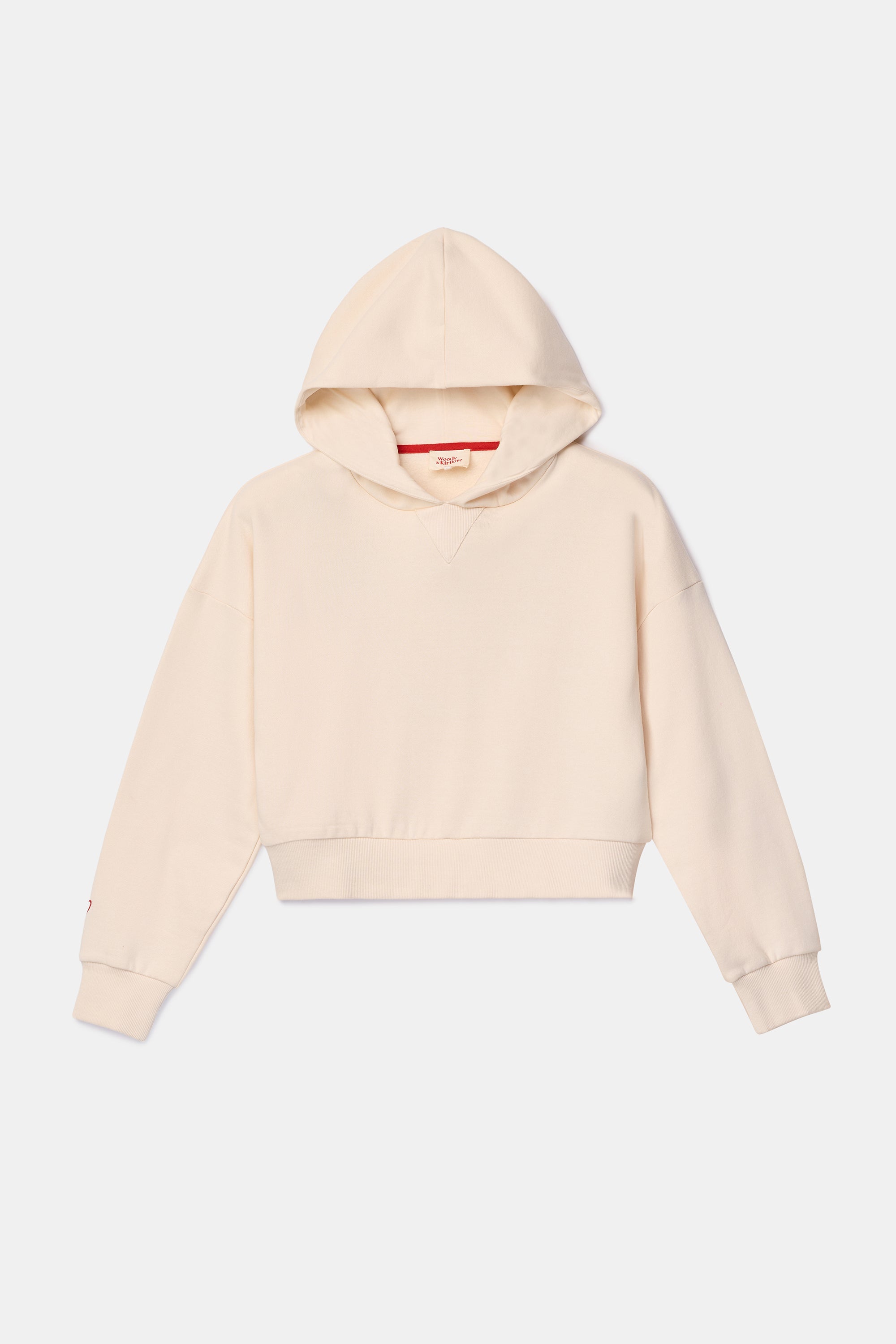 WOODY Kirilove meisjes sweater hoodie - gebroken wit - 16j.