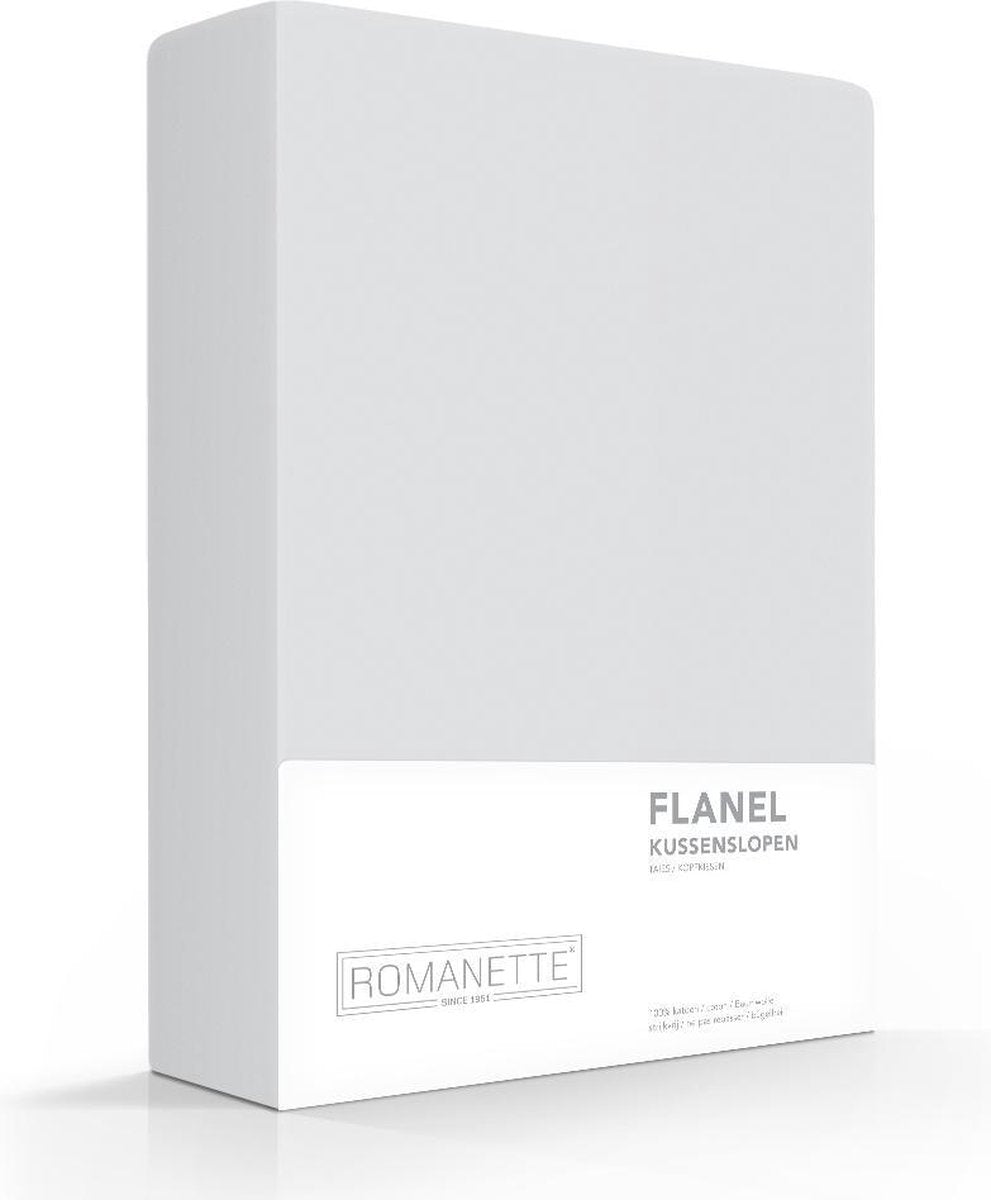 ROMANETTE Kussenslopen 2st. - 65x65 - silver
