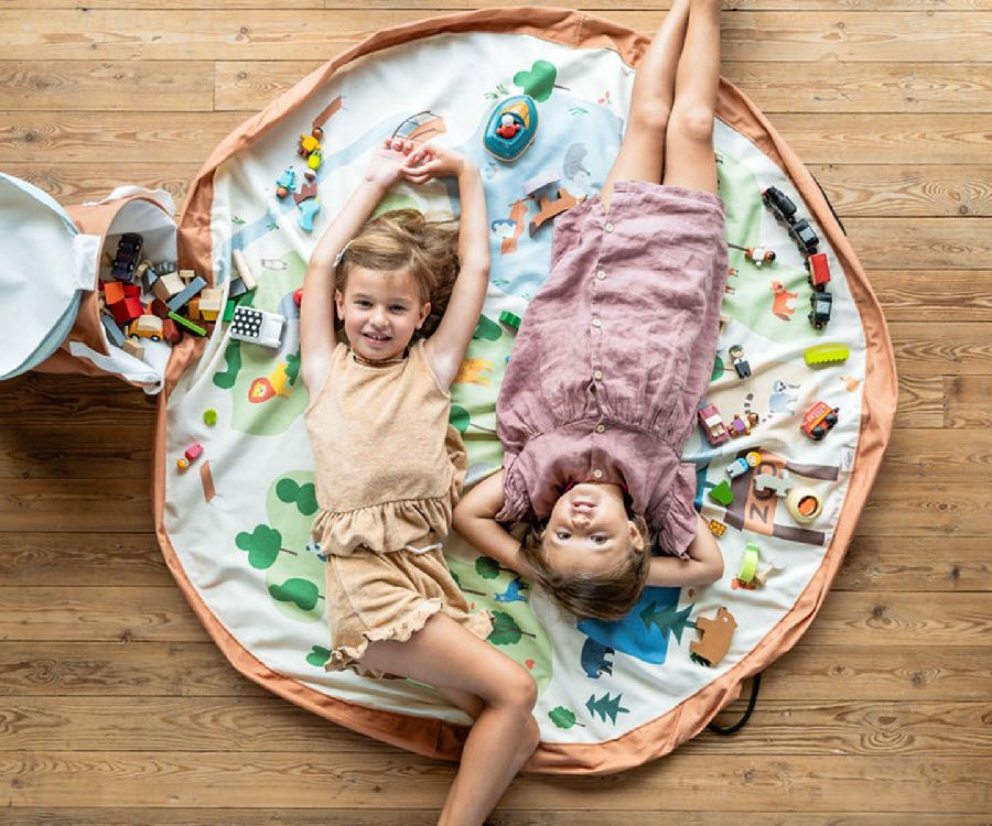 PLAY&GO Soo opbergmand en speelkleed in 1 - zoo