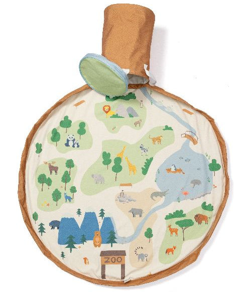 PLAY&GO Soo opbergmand en speelkleed in 1 - zoo