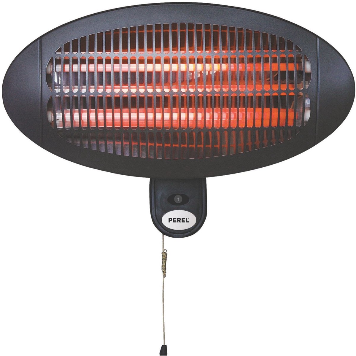 PEREL Terrasverwarmer 2000W - hangend - quartz