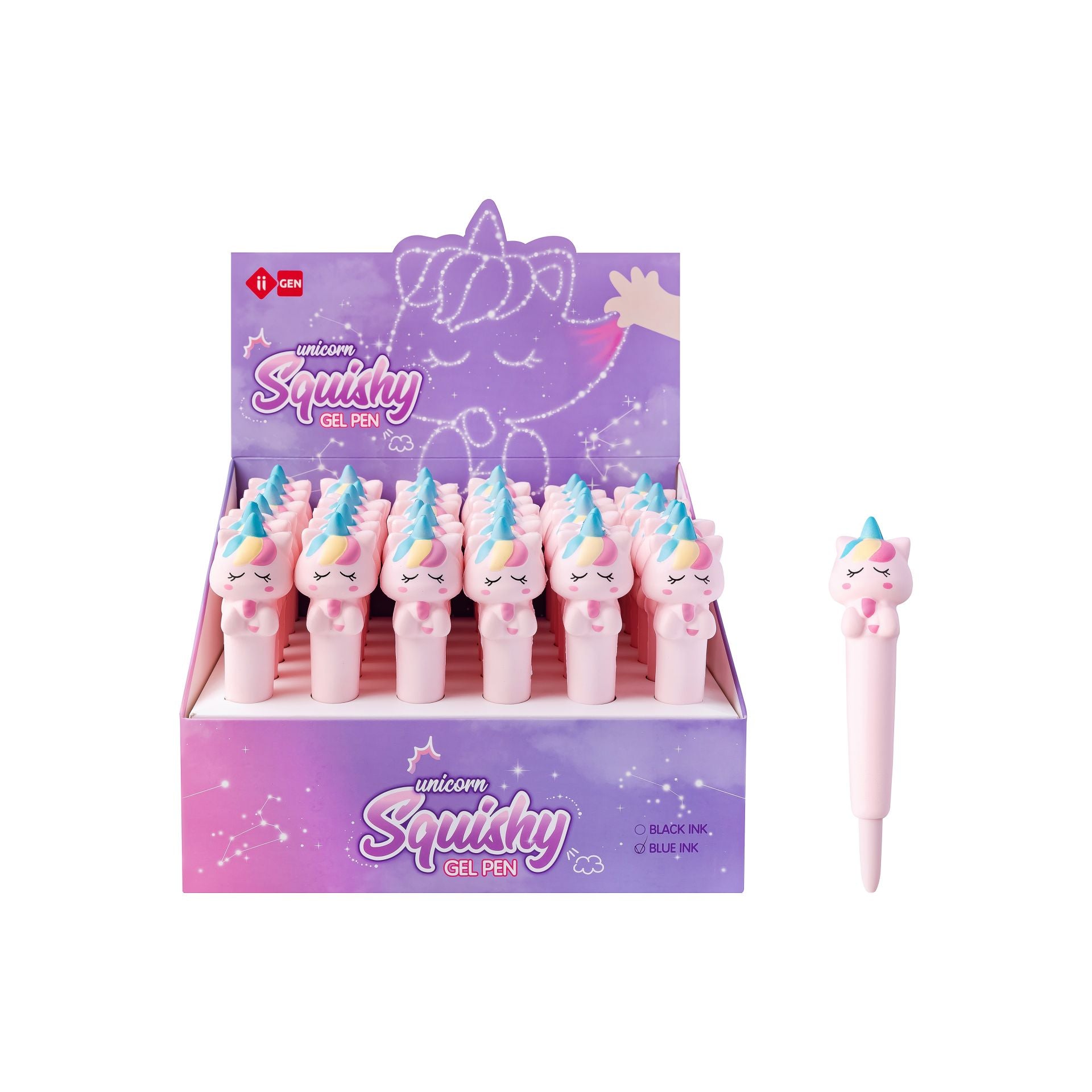 LAZY STARS Squishy gelpen - unicorn