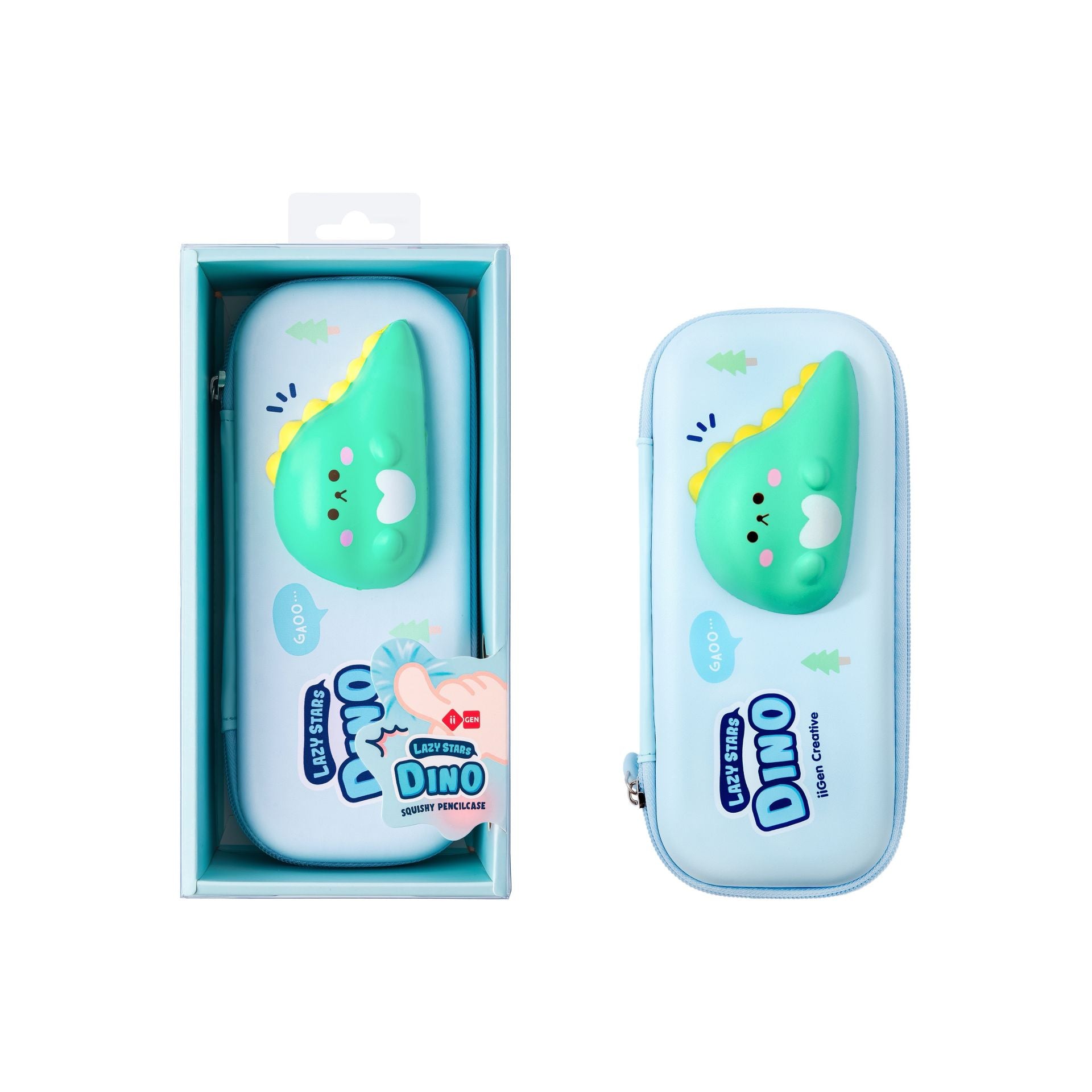 LAZY STARS Squishy pennenzak - dinosaur
