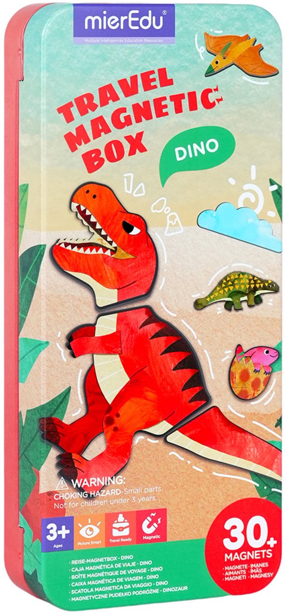 MierEdu magnetische puzzeldoos - Dinosaurusland