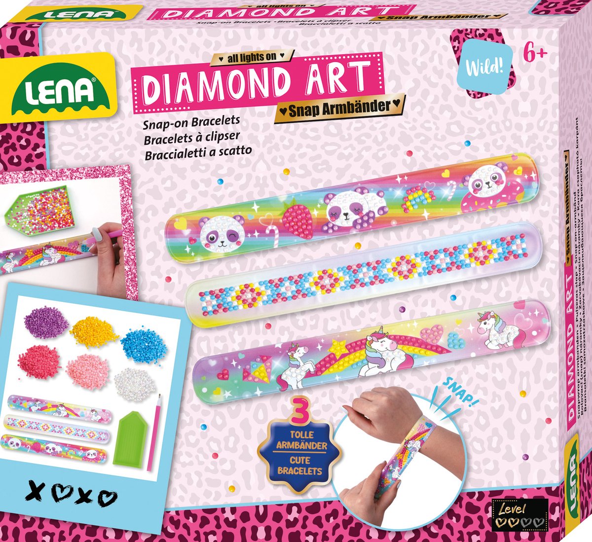 LENA Diamond Art - snap armbanden