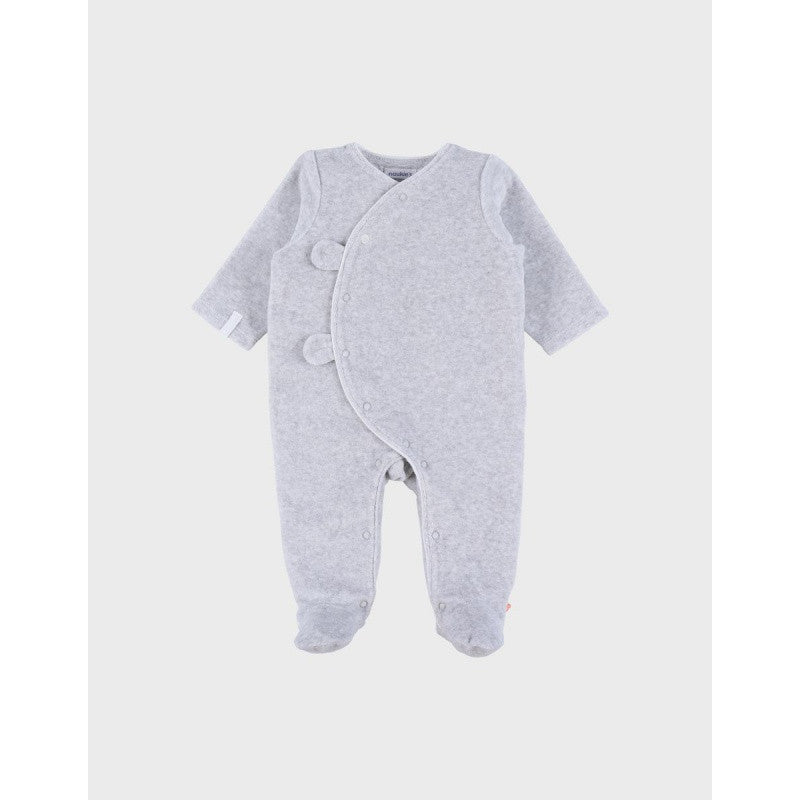 NOUKIES Pyjama - fluweel grijs - 1M
