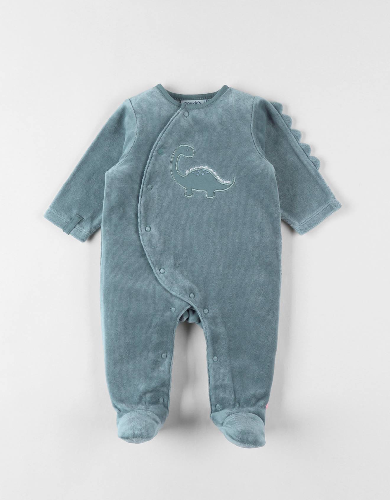NOUKIES Pyjama fluweel - Dino - 1M