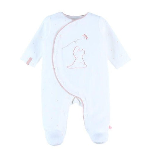 NOUKIES Popsie pyjama fluweel - ecru - 6M