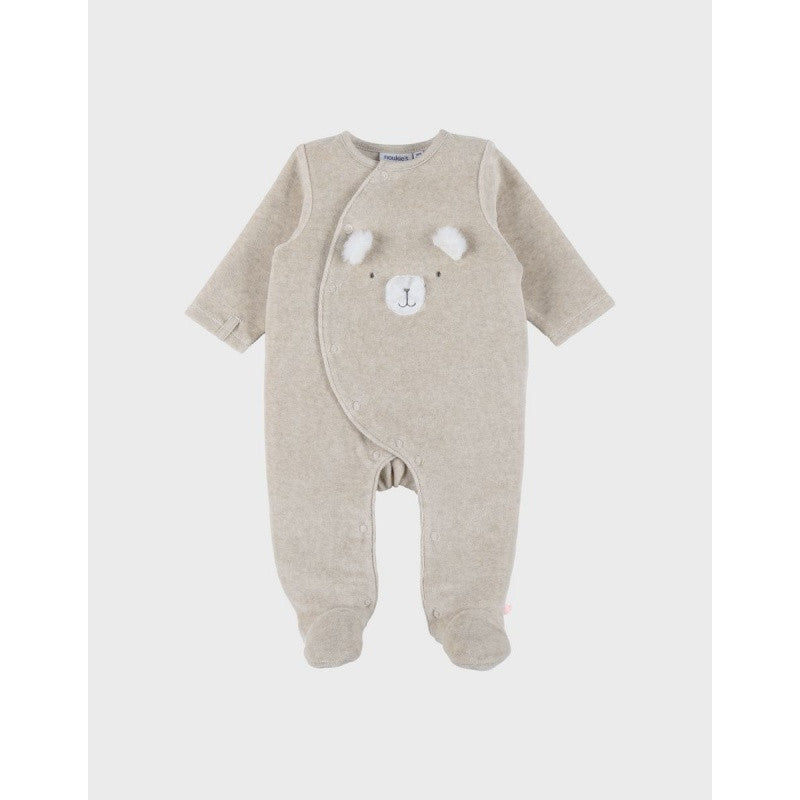 NOUKIES Orso pyjama fluweel - beige velours - 6M