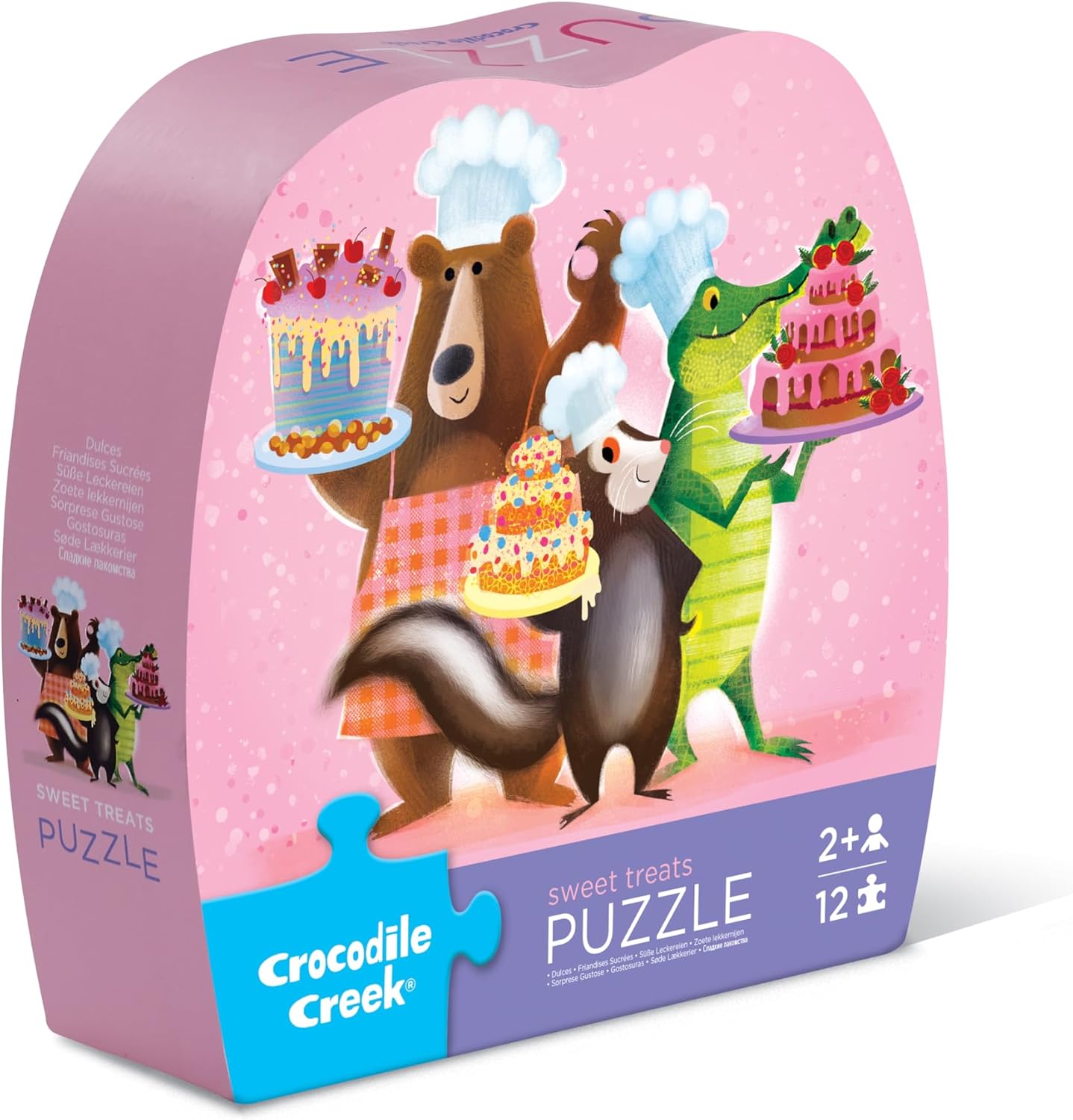 Crocodile Creek Minipuzzel 12st. - sweet treats