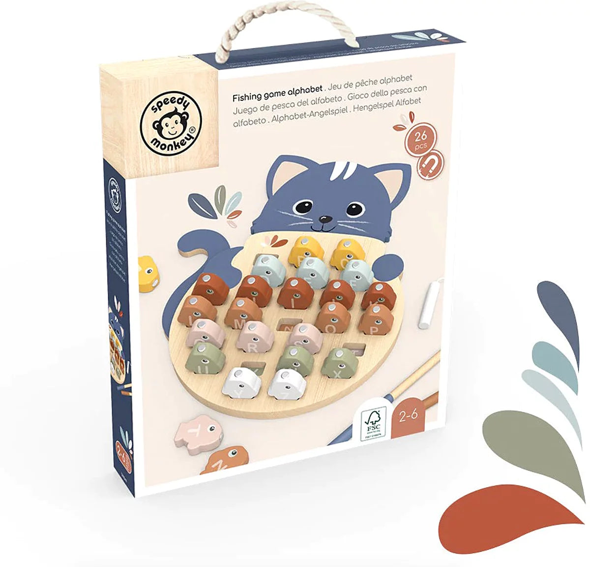 Speedy Monkey - visvangspel alfabet