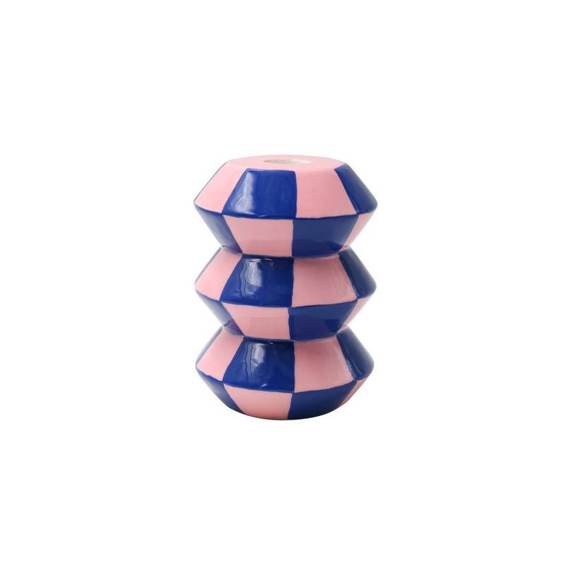 QUE RICO Baltasar kaarsenhouder - crazy squares