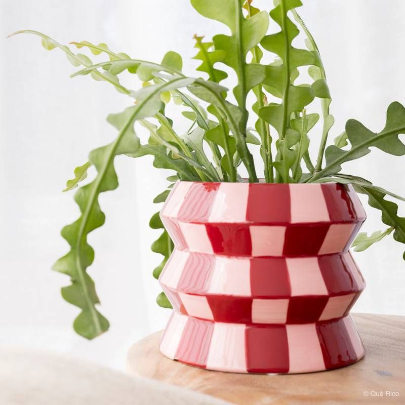 QUE RICO Teodora bloempot - crazy squares
