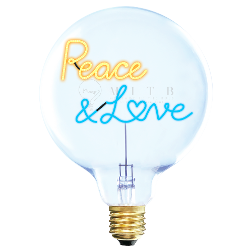 MESSAGE IN THE BULB - Peace & love