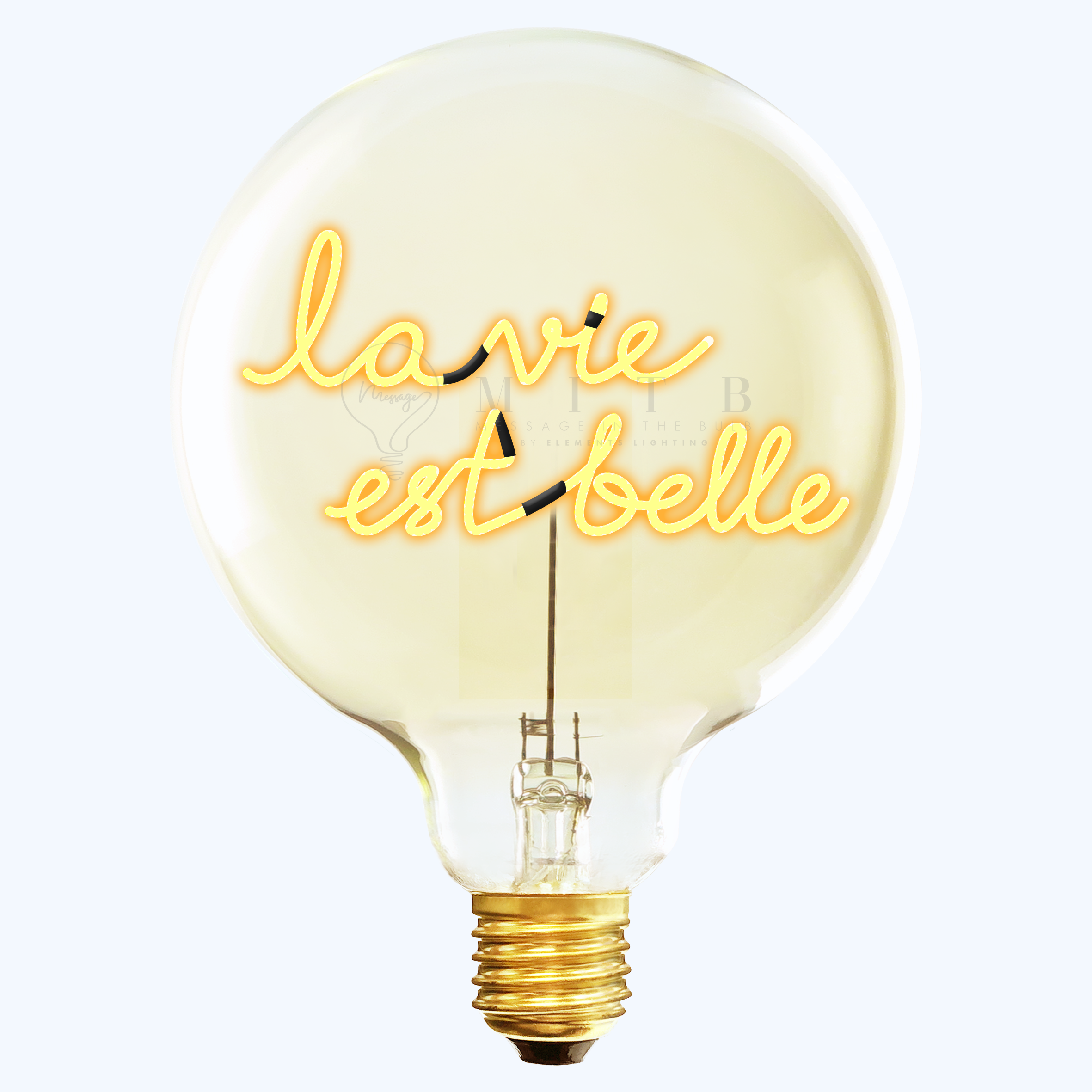 MESSAGE IN THE BULB - La vie est belle