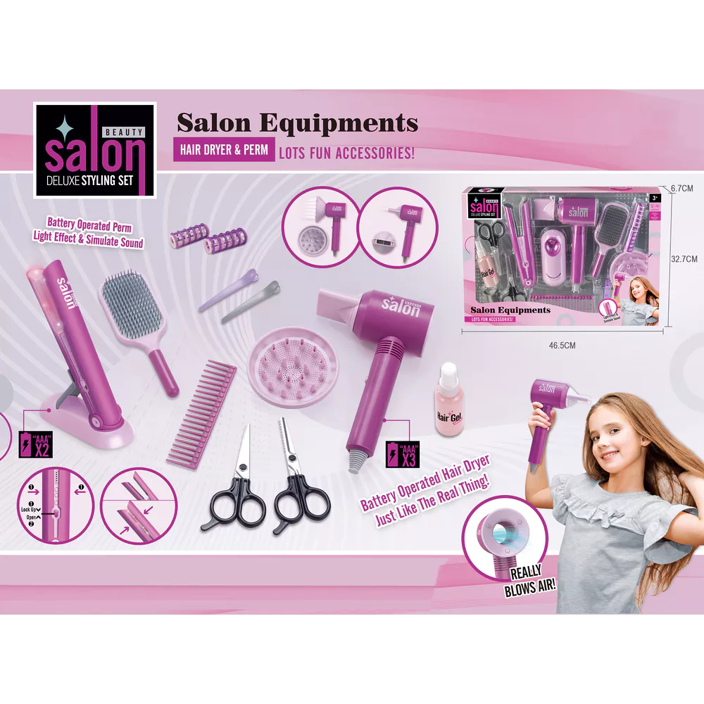 Beauty salon deluxe styling et - roze 10108910  Q252YLQ089