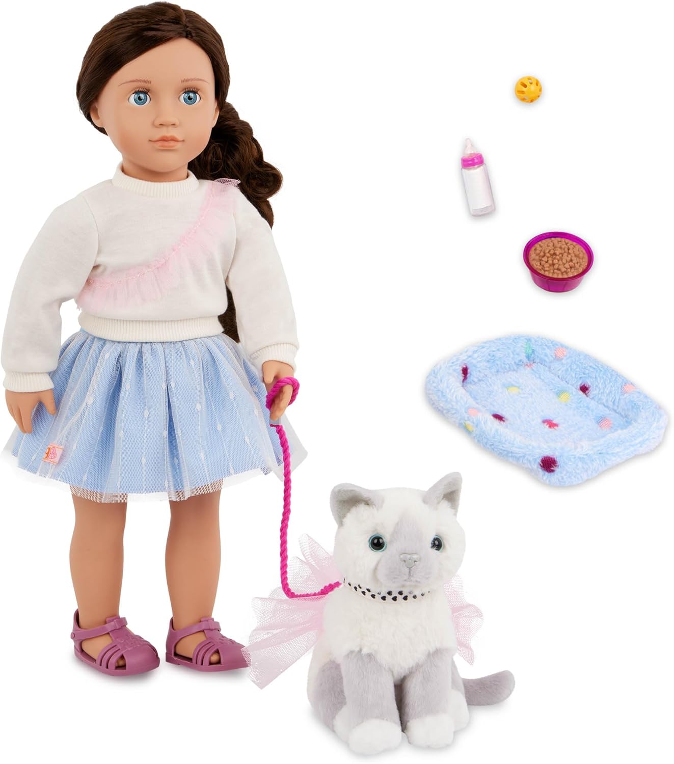 OUR GENERATION Pop met poes en acc.- 45cm 10114692