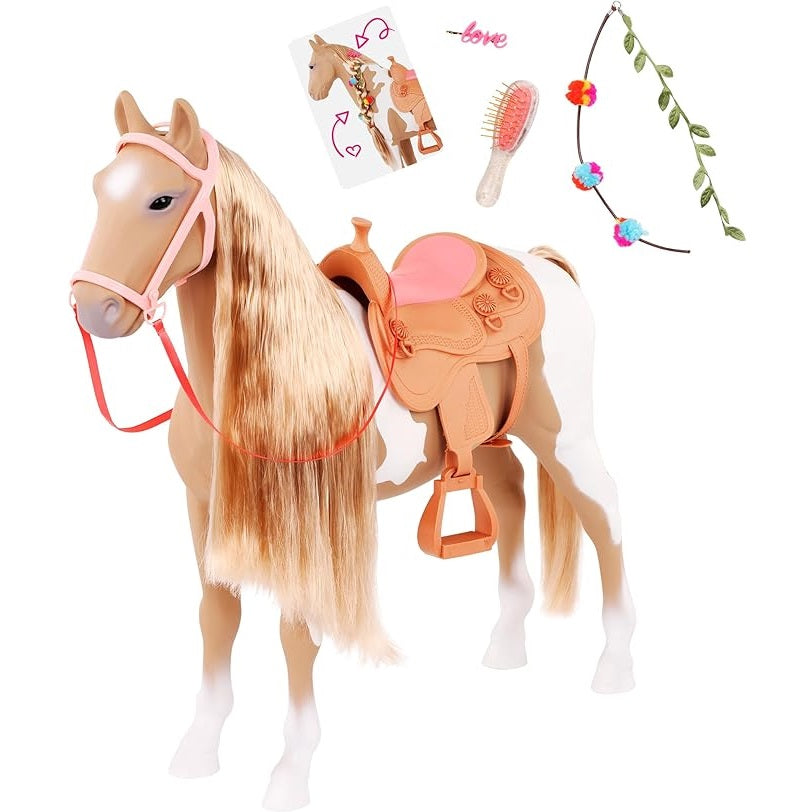 OUR GENERATION Palomino paard met lange manen 10114696