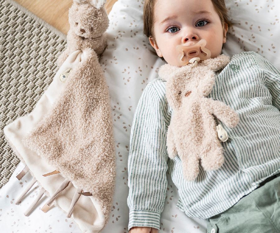 NATTOU Teddy Fopspeenhouder Konijn -  beige