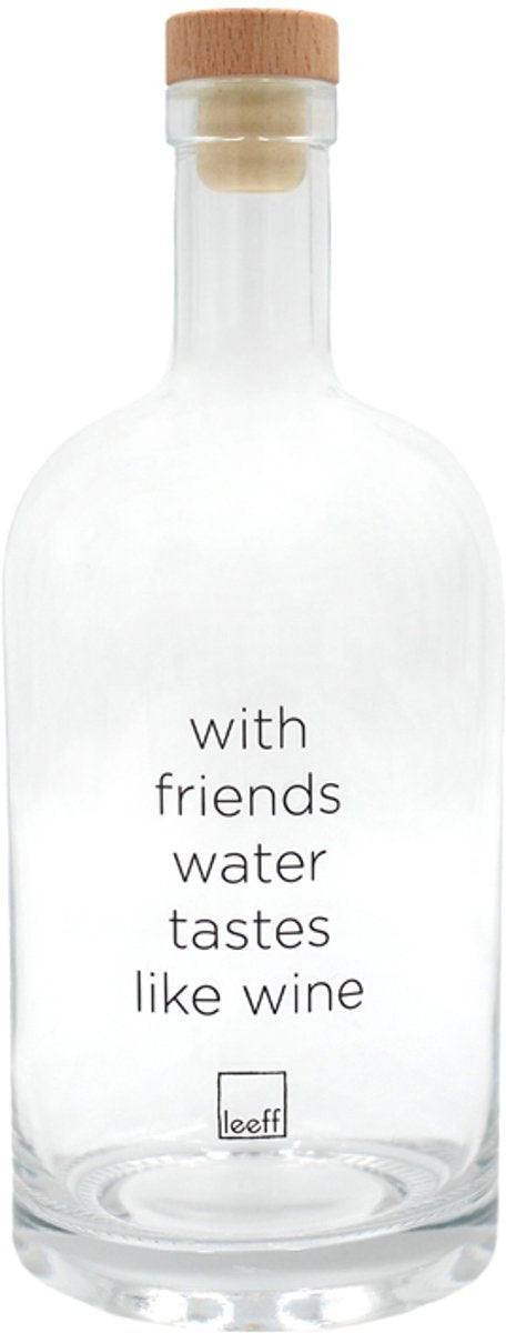 LEEFF Wendy waterfles - With friends water tastes like wine
