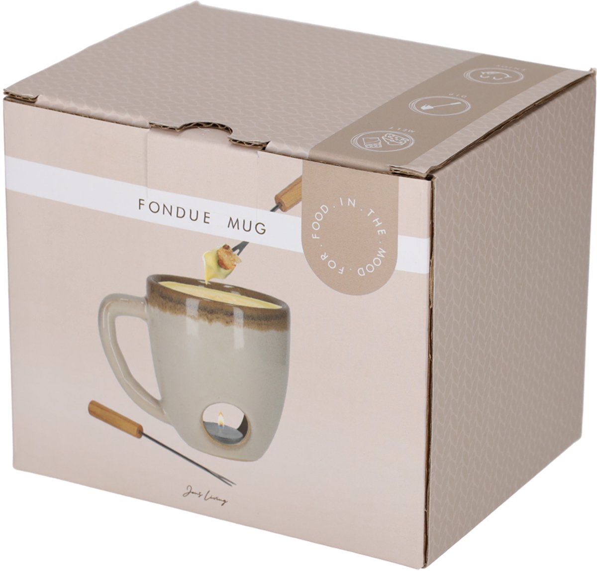 JENS Fondue mok - beige