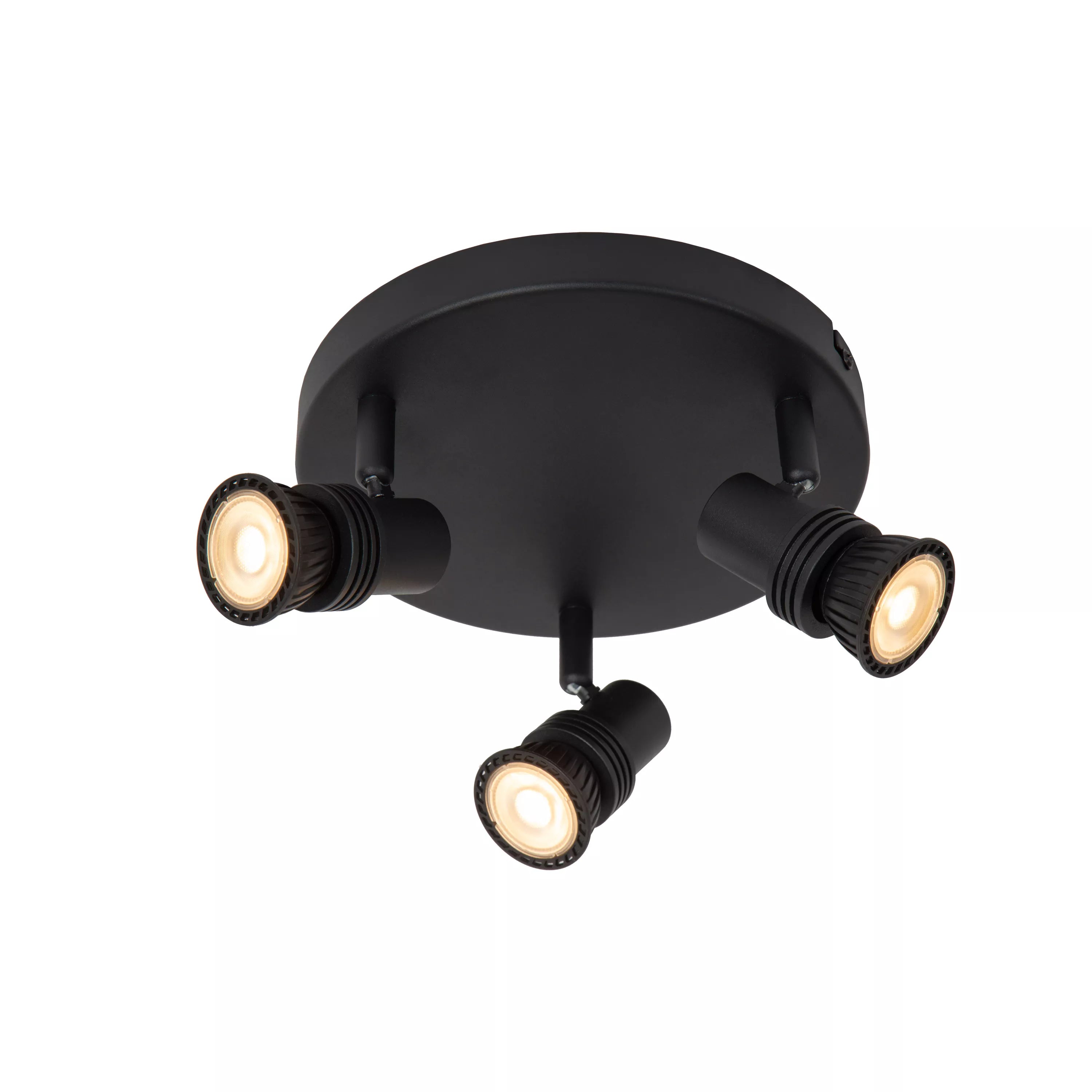 Lucide KIANTI Plafondspot zwart D21 3xGU10 - 50W