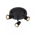 Lucide KIANTI Plafondspot zwart D21 3xGU10 - 50W