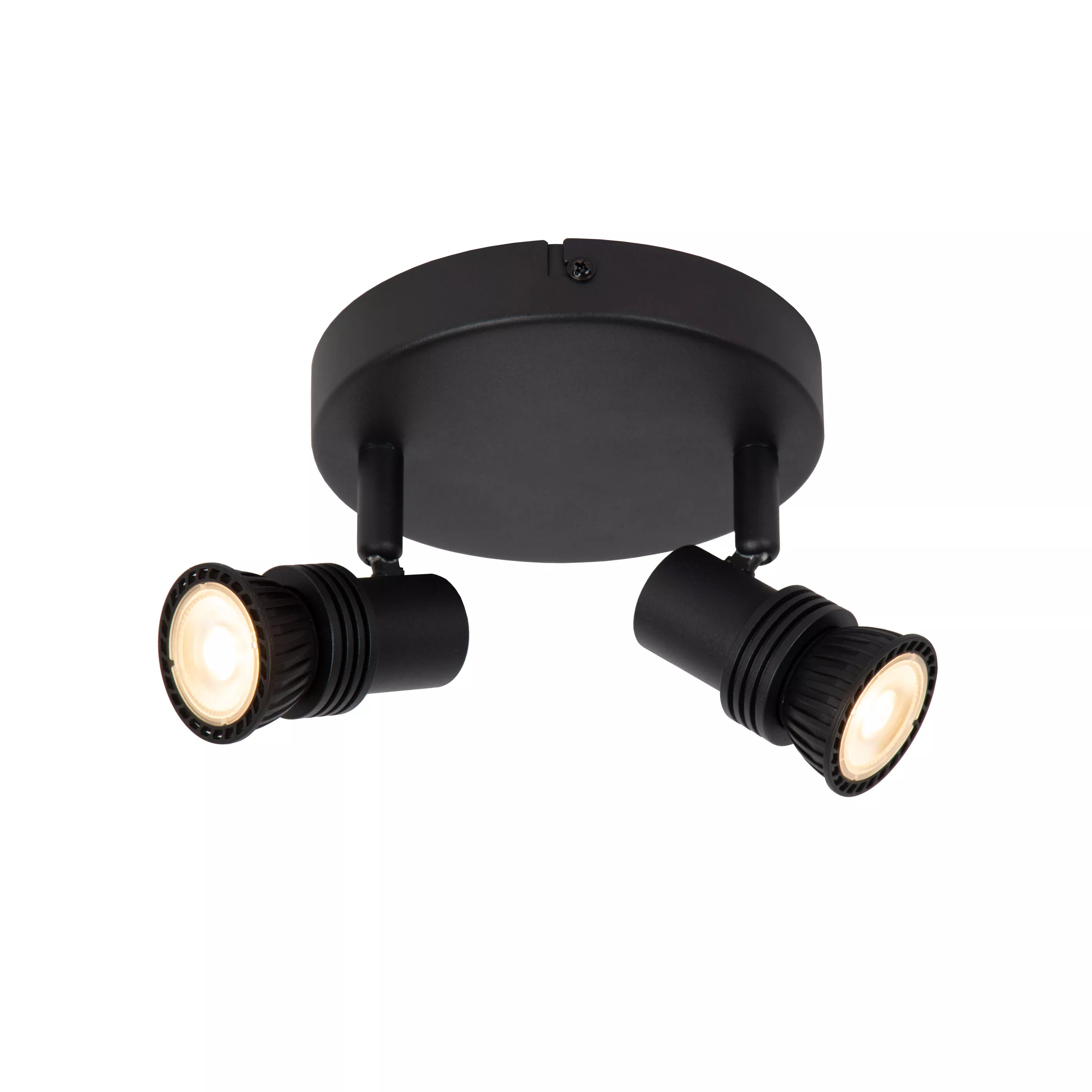 Lucide KIANTI Plafondspot zwart D15 2xGU10 - 50W