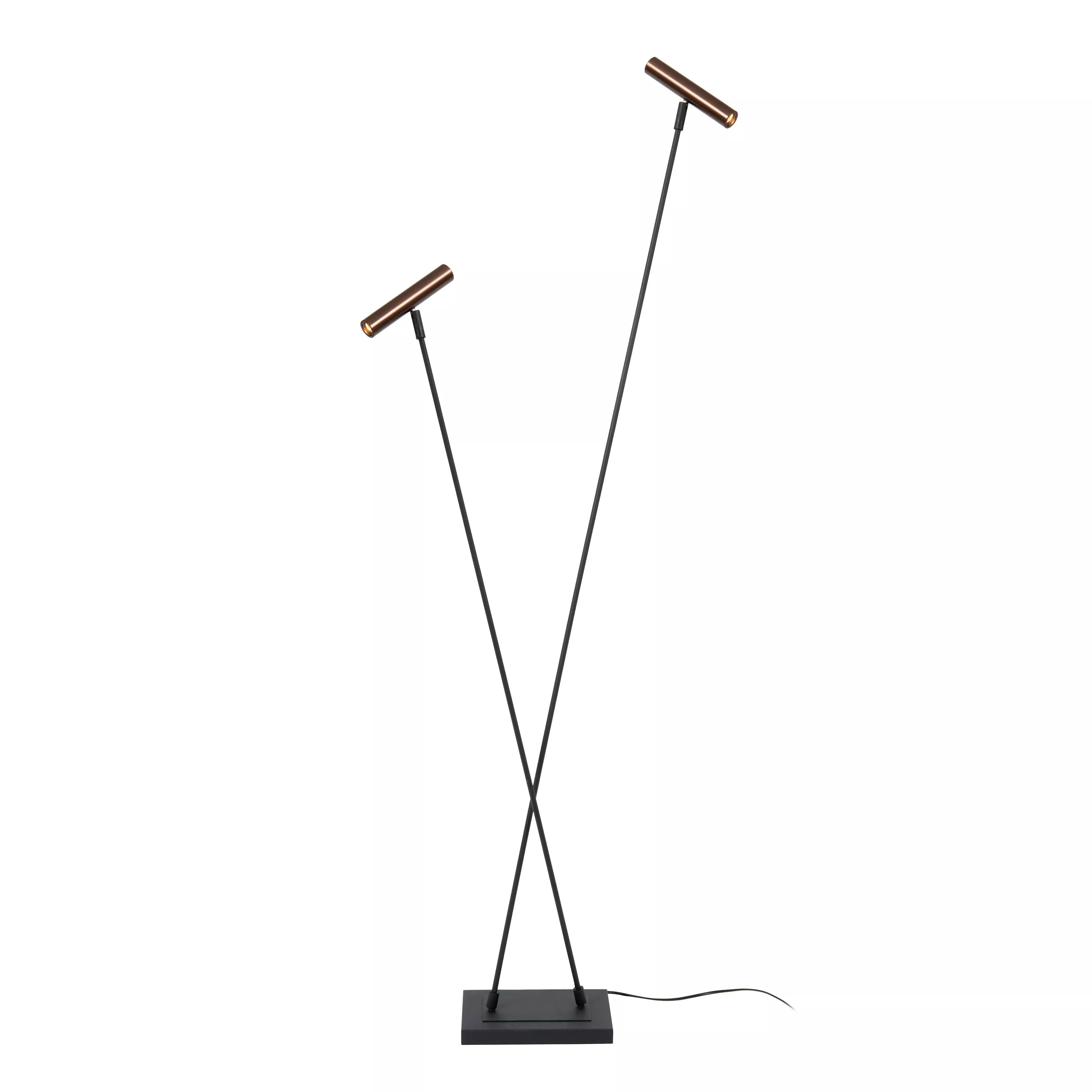 Lucide DUARTE Vloerlamp - 2xG2 - 4W - Koffie