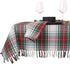 UNIQUE Xmas tafelkleed tartan - 150x300cm - white 8501055WHITE