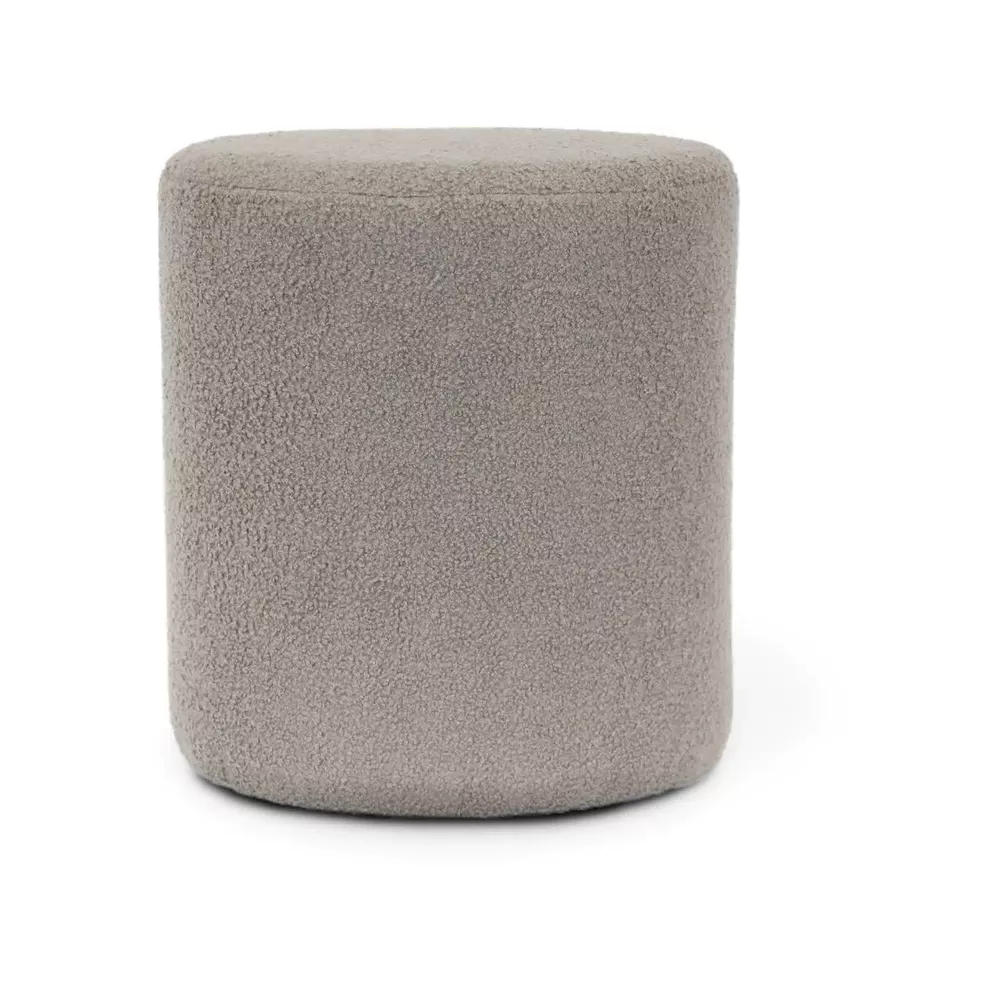 UNIQUE Teddy poef - 35x38cm - chateau grey 8501066CHAT