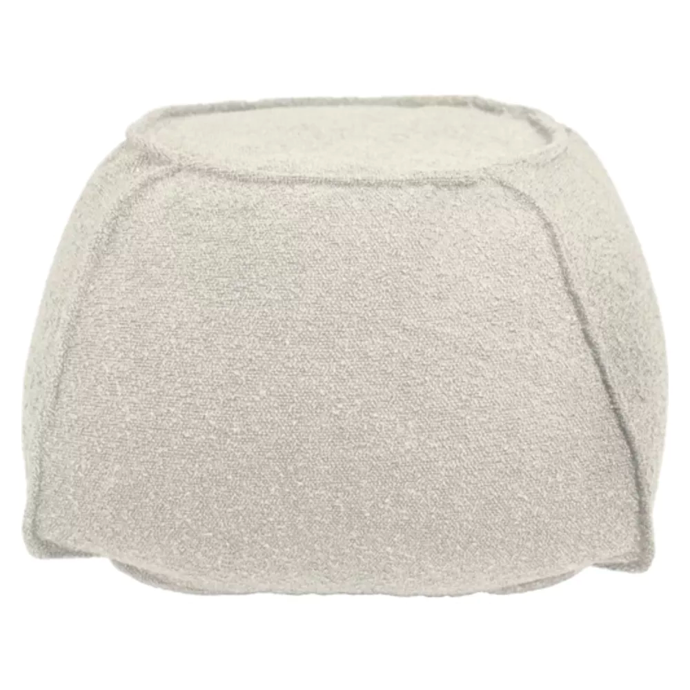 UNIQUE Borre poef - 40x35x40cm - dove white 8701088DOVE
