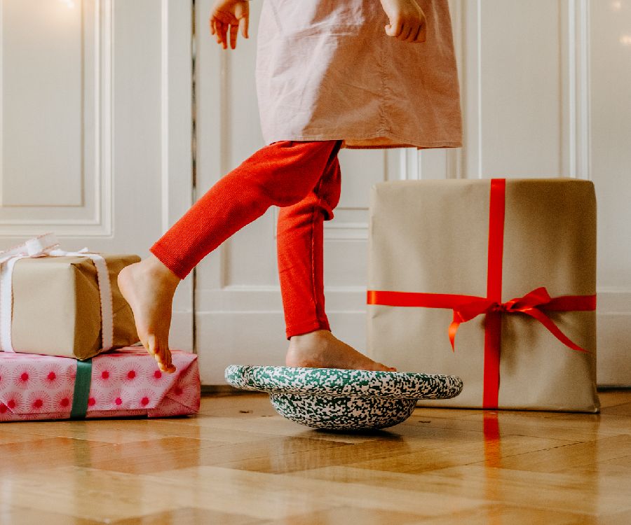 STAPELSTEIN Bord - donker groen/blush