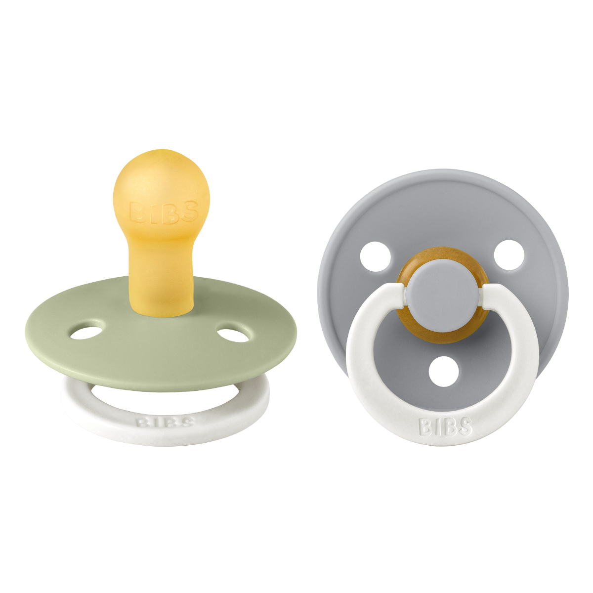 BIBS Fopspeen 2st - maat 1 - glowdark sage/cloud