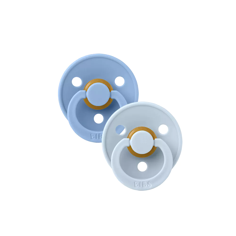 BIBS Fopspeen 2st - maat 1 - sky blauw/baby blauw