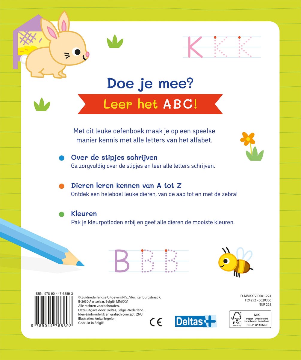 Mijn eerste ABC oefenboek (4-6 j.)