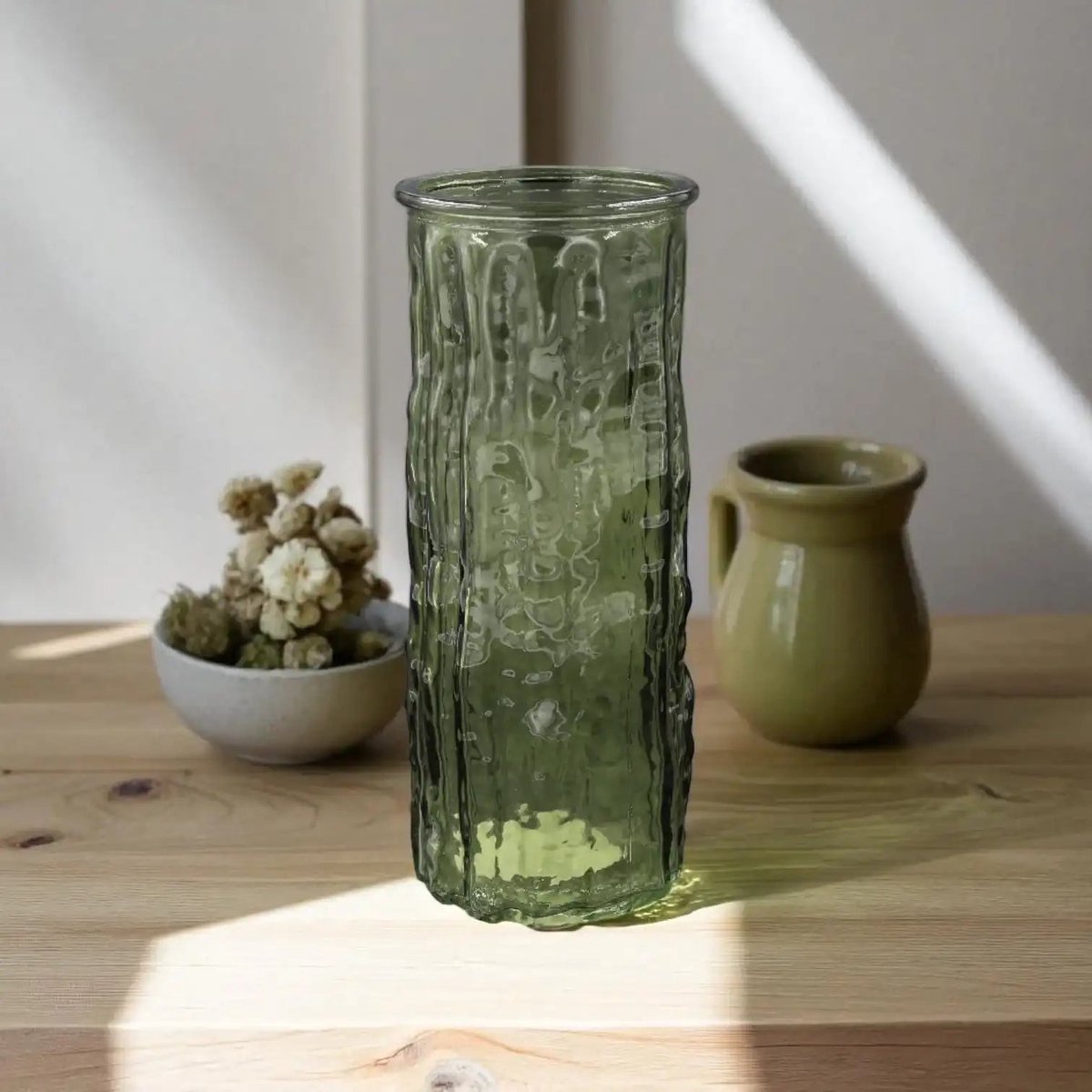JULIETTE Vaas glas 20cm - groen