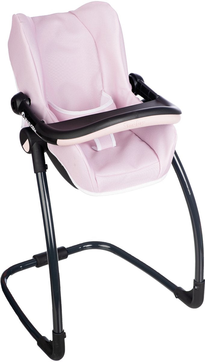 SMOBY Maxi Cosi autostoel + hoge eetstoel - roze