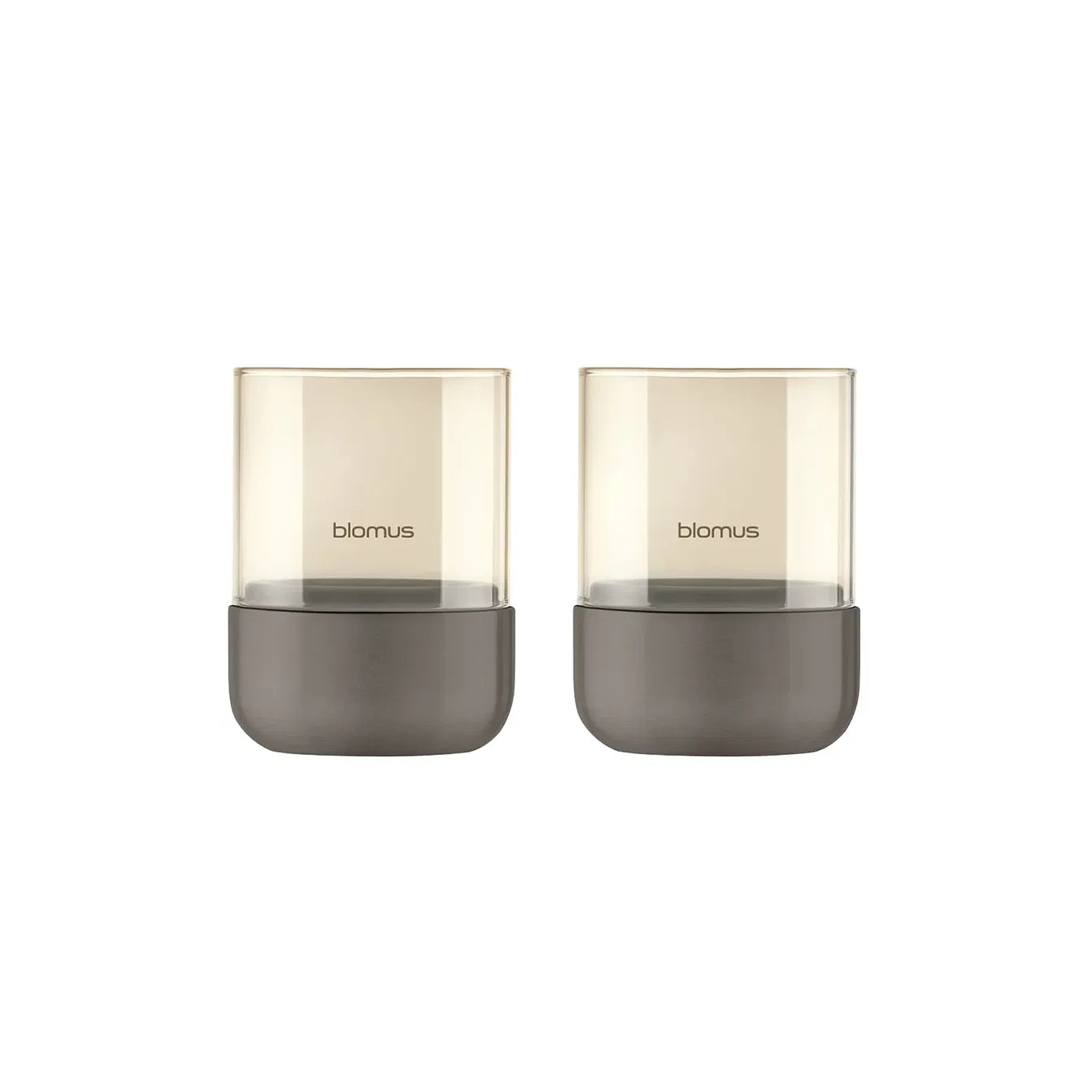 Blomus CALMA - lantaarn - Burned Metal XS Set van 2