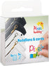 PIXEL Set van 5 medaillions & 5 color cords - Zwart/Wit
