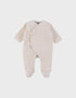 NOUKIES Pyjama fluweel - beige - 0m