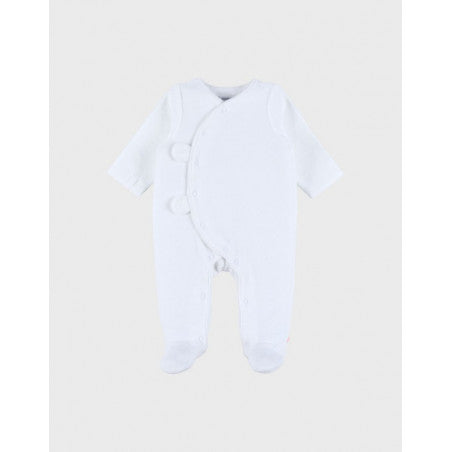 NOUKIES Pyjama fluweel - wit - 1m